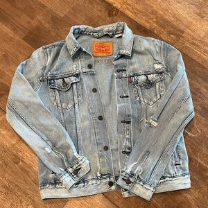 Vintage Distressed Levi Strauss Jean Jacket Size Medium